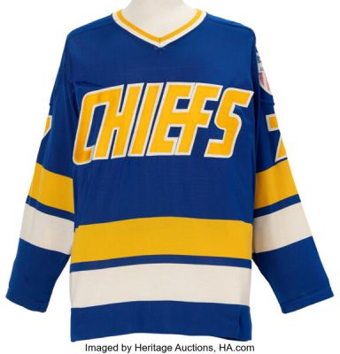Slap Shot (Universal, 1977), Paul Newman "Reggie Dunlop" Photo-Matched Charlestown Chiefs Hockey Jersey. | Heritage