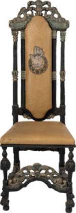 Eddard Stark (Sean Bean) Hand of the King Chair from Game of Thrones (HBO® Original 2011-2019, Season 1).