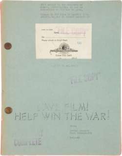Meet Me in St. Louis (MGM, 1944), Studio Production "Temporary Complete" Pink Revision File Copy Script by Irving Brecher and Fred F. Finklehoffe. | Heritage