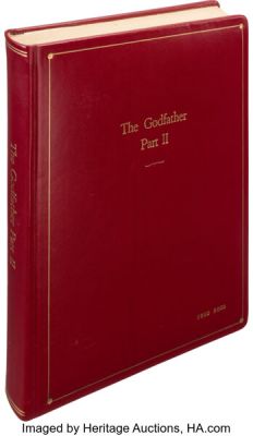 The Godfather Part II (Paramount, 1974), Fred Roos’ Custom-Bound Second Draft Screenplay with Inlaid Photos. | Heritage