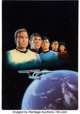 Cinefantastique Magazine (Volume 17, Number 2), Gale Heimbach Original Cover Artwork from Star Trek: The Original Series. | Heritage