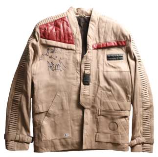 Finn from the Star Wars Sequel Trilogy Prop Replica Leather Jacket Signed by John Boyega