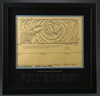 POLTERGEIST - Original Production Storyboard Copy - Oak Tree Sucked into Tornado Vortex