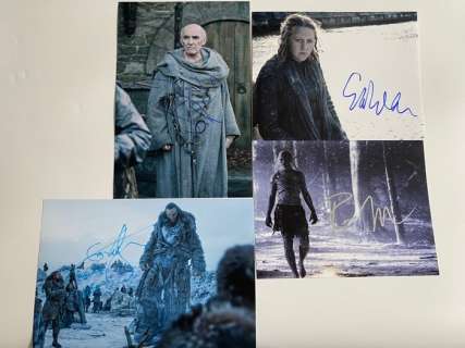 Game of Thrones | Game of Thrones - Signed by Donald Sumpter, Gemma Whealon, Ross Mulan, Ian Whyte | Catawiki