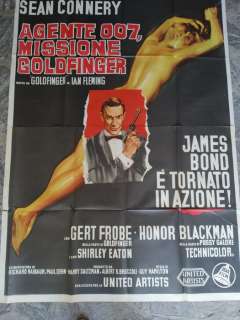 Sean Connery - Agente 007 - Missione Goldfinger - - Vintage 4F Manifesto - 1964 - Poster - 200x140 cm | Catawiki