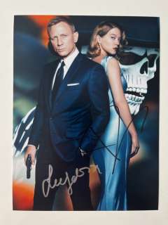 James Bond 007: Spectre, Double signed Lea Seydoux as "Madeleine Swann " and Daniel Craig as "James Bond" with B‘BC
