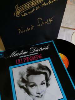 Signed - Odeon Box - Marlene Dietrich (LP) & handwritten Musical Notes by Schultze - Case - Leather - Very Rare | Catawiki