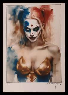 Harley Quinn - watercolor edition by Emma Wildfang - Large size | Catawiki