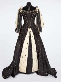 Lot 365 - Lana Turner Black satin period gown w/ cape from Diane