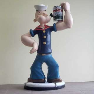 Popeye - Statue (165 cm high) - Action figure Popeye with can of Spinach - U.S. | Catawiki
