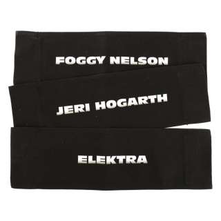 MARVEL‘S THE DEFENDERS (T.V. SERIES, 2017) - Lot 153 - Foggy NelsonÃ¢â‚¬â„¢s, Jeri HogarthÃ¢â‚¬â„¢s, and Elektra NatchiosÃ¢â‚¬â„¢ Chairbacks