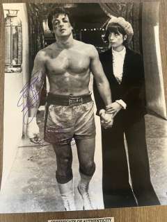 Rocky - Sylvester stallone & Adriana (talia shire) Signed asi 16x20 | Catawiki