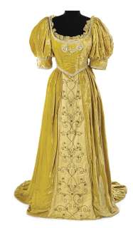 Mary Pickford yellow velvet period dress from an unidentified production. | Profiles in History