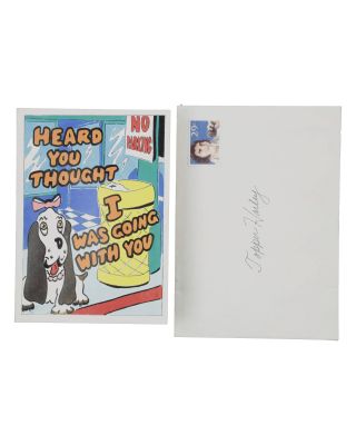 "Hot Shots! Part Deux" Topper Harley’s (Charlie Sheen) Production-Made Greeting Card & Envelope | Planet Hollywood Vault