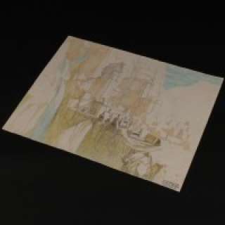 Conan the Barbarian - Ron Cobb hand painted concept artwork