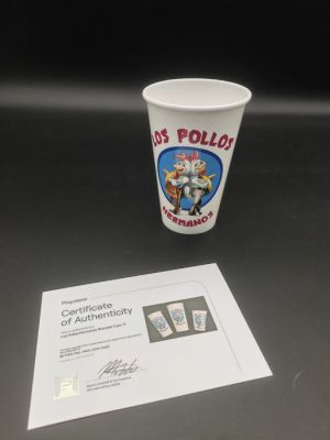 Better Call Saul / Breaking Bad - Original "Los Pollos Hermanos" Cup - with COA Propstore | Catawiki