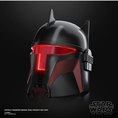 Star Wars - Hasbro - - Movie prop Moff Gideon premium electronic helmet, Star Wars The Black Series, pictured with retail box, LED | Catawiki