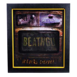 Jeepers Creepers (2001) | The Creeper’s (Jonathan Breck) Framed "BEATNGU" License Plate | Propstore