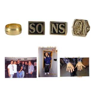 SONS OF ANARCHY (T.V. SERIES, 2008-2014) - Lot #313 : Set of Jackson "Jax" Teller‘s (Charlie Hunnam) Rings and Three Set Photos