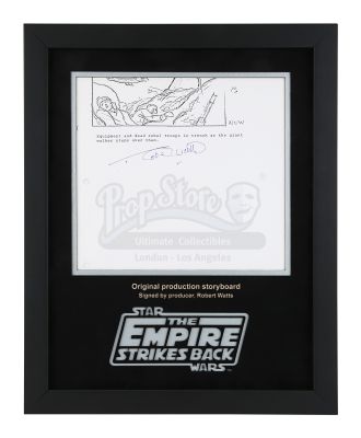 Star Wars: the Empire Strikes Back | Robert Watts-Autographed Production-Used Storyboard Display - Dead Rebel Troops | Propstore (Buy Now)