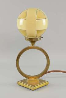 The Golden Compass (2007) - Prop brass light fitting with glass shade, 16 inches high | Ewbank’s