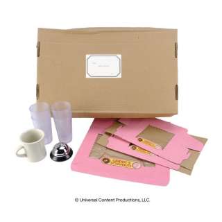 UMBRELLA ACADEMY, THE (2019-2024) - Lot #7: Hazel (Cameron Britton) and Cha-Cha‘s (Mary J. Blige) Doughnut Shop Accessories with Number Five‘s (Aidan Gallagher) Mug