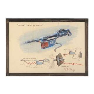 James Bond: the Spy Who Loved Me (1977) | Derek Meddings Hand-illustrated Cox Gun Concept Art | Propstore