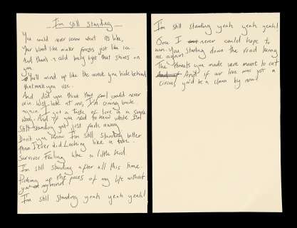 ROCKETMAN - Prototype ‘I‘m Still Standing‘ Lyrics Pages