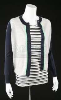 Dexter - Lot 129 - S8 E08: ARE WE THERE YET? - Debra Morgan’s (Jennifer Carpenter) Striped Shirt and Sweater