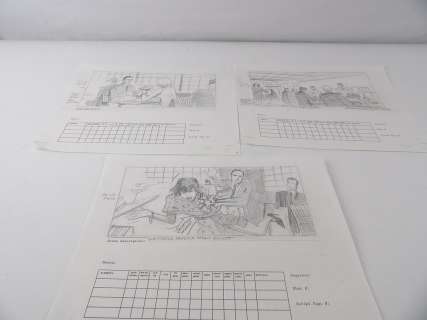 Original Storyboard Sketches for 1995 Virtuosity | Eagles Corps International LLC
