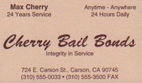 Lot 238 - Max Cherry Prop Jackie Brown business card
