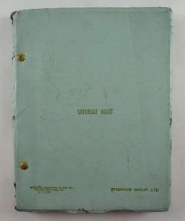 Saturday Night Fever (1977) Original Revision No 1 movie script, (working title - Tribal Rites of… | Ewbank’s