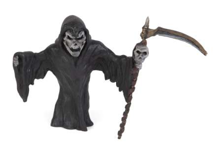 ELVIRA GRIM REAPER DASHBOARD ORNAMENT PROP FROM "ELVIRA: MISTRESS OF THE DARK" (WITH DVD) | Julien’s