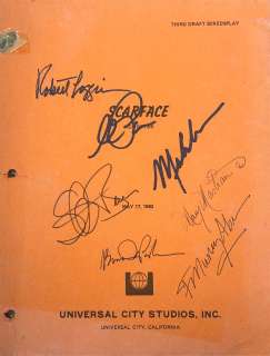 Scarface script cover cast signed | Piece of the Past