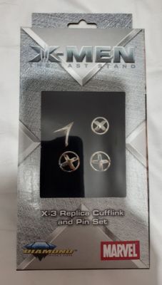 X-Men Cufflinks and Pin, Diamond Select prop replica | eBay Europe (Buy It Now)
