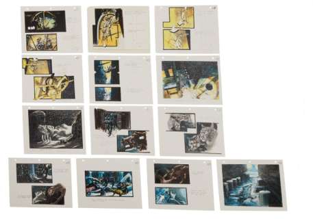 Lot 835 - BATMAN RETURNS: CATWOMAN ORIGIN SCENE STORYBOARDS (WITH DVD)