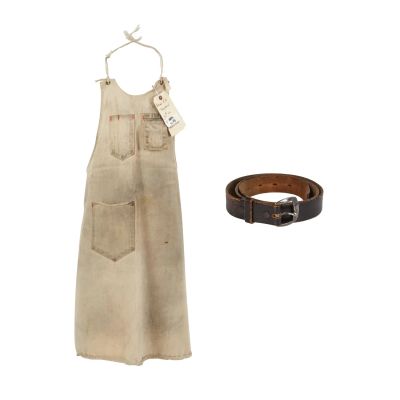 The Curious Case of Benjamin Button - Lot ##355 - Benjamin Button (Brad Pitt) Work Apron with Belt