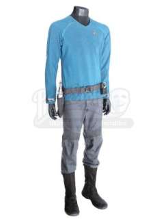 STAR TREK INTO DARKNESS (2013) - Lot 380 - Mr. Spock‘s Enterprise Sciences Uniform with Starfleet Phaser, Holster Belt and Communicator
