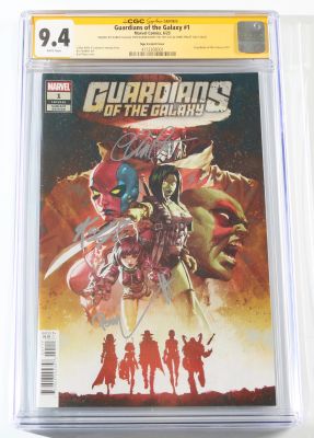Guardians of the Galaxy #1 - Karen Gillan as Nebula, Pom Klementieff as Mantis, & Chris Pratt as Star-Lord (CGC Signature Series 9.4) 2023 | SWAU