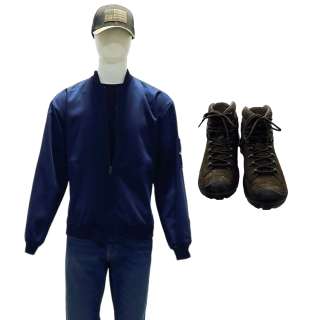 The Terminal List James Reece Chris Pratt Screen Worn Zip-Front Jacket, Short Sleeve Shirt, Zip-Front Pants, Hat & Lace-Up Boots Ep 103 - Lot #164 - The Terminal List James Reece Chris Pratt Screen Worn Zip-Front Jacket, Short Sleeve… | VIP Fan Auctions