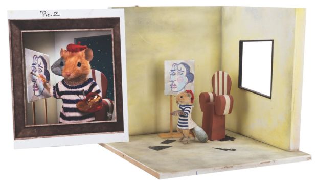 Lot 54 - A "Dinner for Schmucks" Picasso Diorama Set. | Van Eaton Galleries