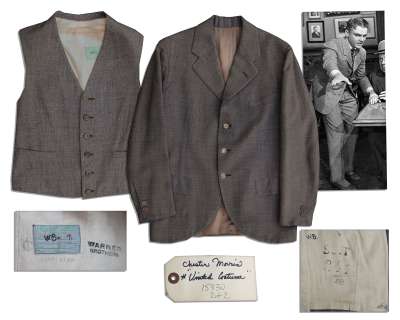 James Cagney Screen Worn Wardrobe From ’’Yankee Doodle Dandy’’ -- The Musical Film That Won Him His Best Actor Academy Award | Nate Sanders