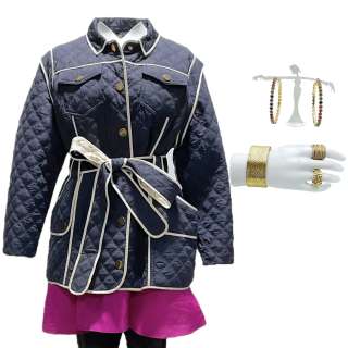 Lot 10 - The Blackening Shanika‘s X Mayo Button-Front Jacket, 3/4 Sleeve Dress, Elastic Waist Pants, Earrings, Ring Set & Bracelet