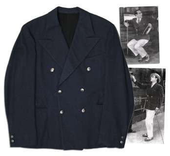 Harold Lloyd Blue Wool Blazer From Classic Silent Comedy ’’For Heaven’s Sake’’ | Nate Sanders