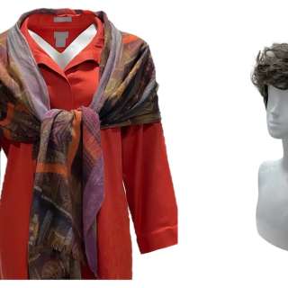 American Fiction Agnes’s Leslie Uggams Button-up Shirt, Scarf & Wig | VIP Fan Auctions