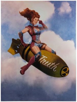 The Boys (T.V. Series, 2019-2026) | Lot 365: Firecracker Truthbomb Large Printed Canvas Painting | Propstore