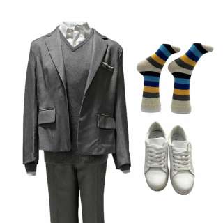 Self Reliance Fake Ellen Degeneres Tamra Brown Screen Worn Pant Suit, Sweater, Button-Up Shirt, Socks & Sneakers Ch 1 Sc 69-90 | VIP Fan Auctions