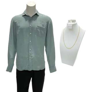 Men James Papa Essiedu Screen Worn Button-Up Shirt, Pants, Ring & Necklace | VIP Fan Auctions
