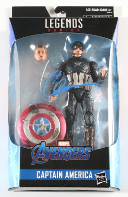 Chris Evans as Captain America in Avengers: Endgame Signed Hasbro Legends Series Action Figure | SWAU