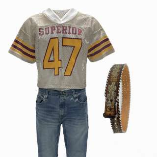 The Iron Claw David Von Erich Screen Worn Stunt Double Jersey, Jeans & Belt Ch 3 Sc 53, 55 | VIP Fan Auctions